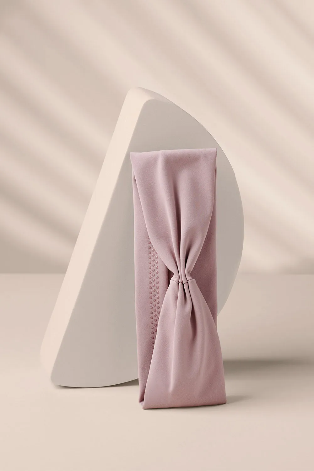 Lotus Band Soft Pleated Headband - Mauve