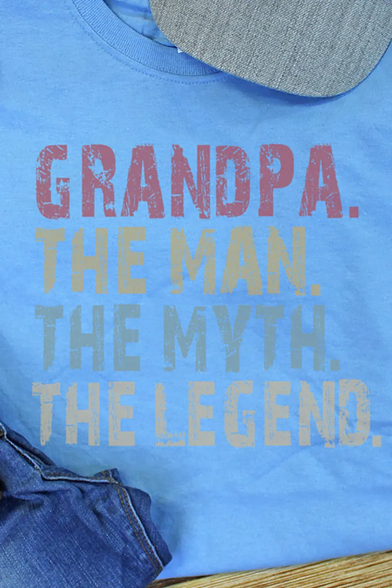 Man Myth Legend Grandpa Dri-Power 50/50 Tee