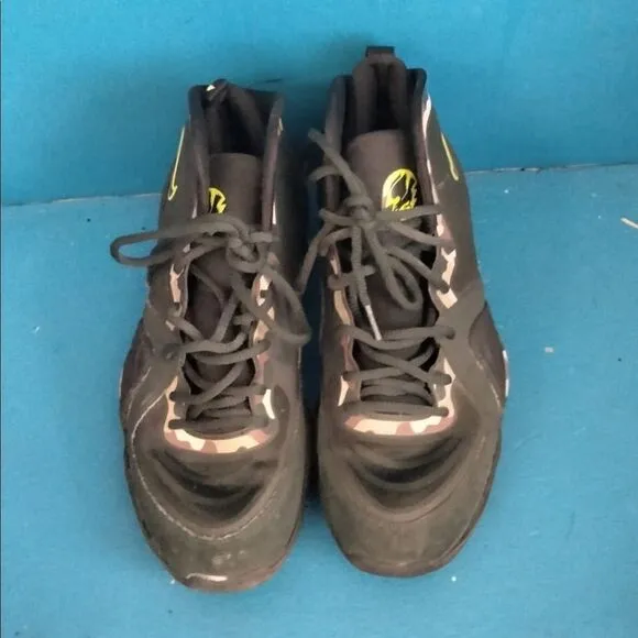 Mens Sz 9.5 Nike Air Camo Penny Hardaway V Basketball Sneakers Shoes 628569-307