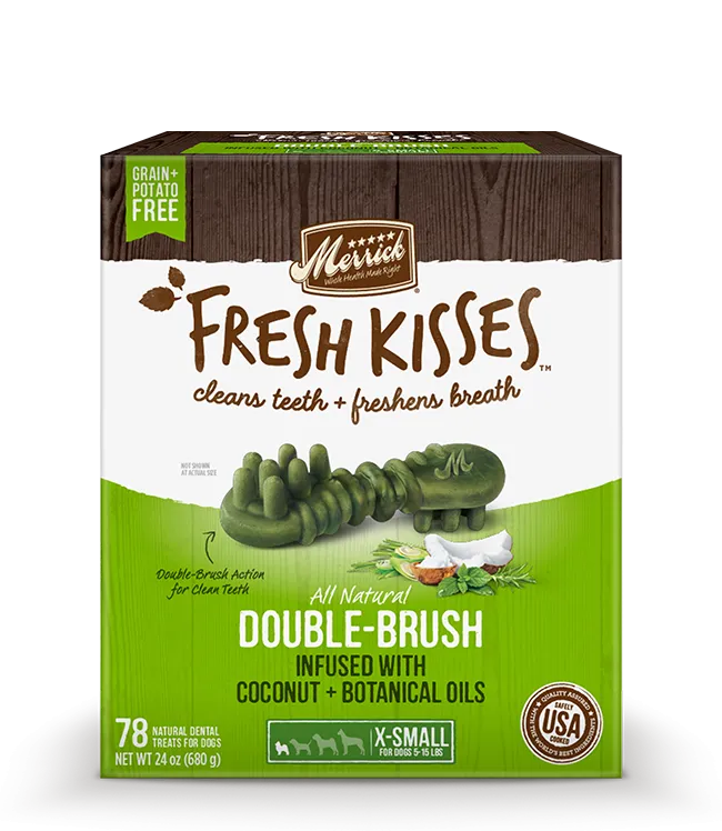 Merrick Fresh Kisses Coconut Oil XSmall Dental Dog Treats