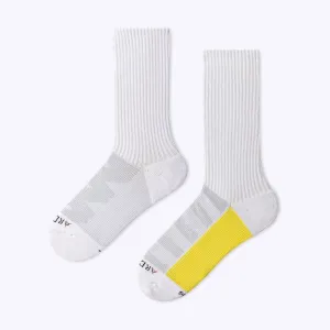 Moisture Wicking White Nylon Crew