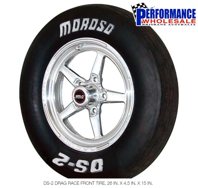 Moroso DS-2 Drag Race Front Tyre, 26"x 4.5" x 15"