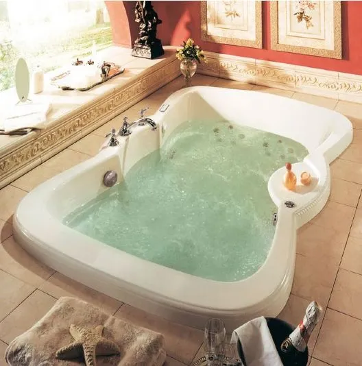 Neptune Etna Mass-Air/Whirlpool Combo Tub - 71-1/2" L x 48-3/4" W x 22-3/8" H - ET72C
