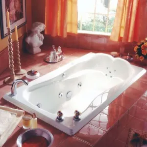 Neptune Melia Mass-Air/Whirlpool Combo Tub - 60-3/8" L x 32-3/4" W x 19-1/2" H - ME60C