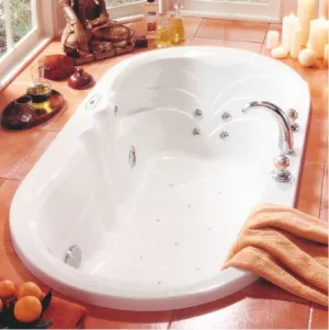 Neptune Melissa Mass-Air/Whirlpool Combo Tub - 65-3/4" L x 33-5/8" W x 19-1/2" H - ML66C