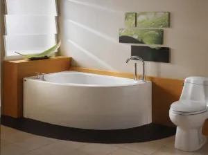 Neptune Wind Corner Activ-Air/Mass-Air/Whirlpool Combo - 59-7/8" L x 35-7/8" W x 21" H - WI60TAM