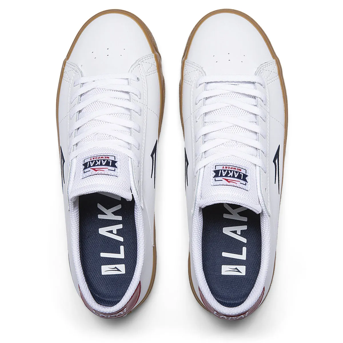 Newport - White/Gum Leather