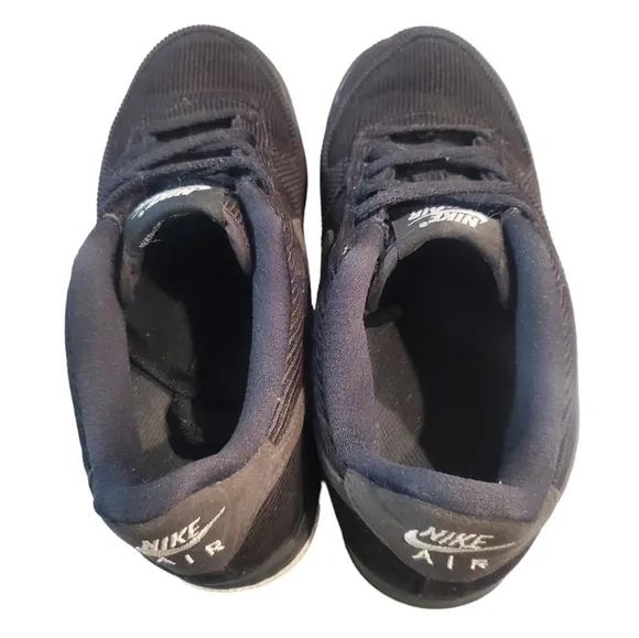 Nike Air Force 1LV8 Shoes Size 5Y Black Lace Up Corduroy Sneakers