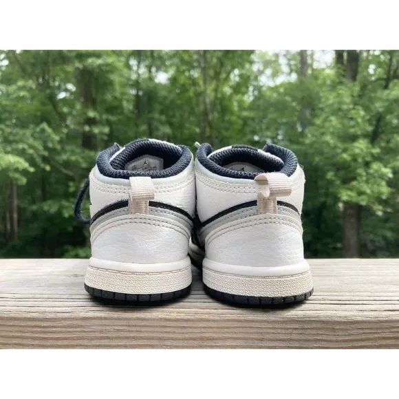 NIKE Air Jordan 1 &quot;White Shadow&quot; Mid Shoes - Toddler Size‎ 10C - 640735 073