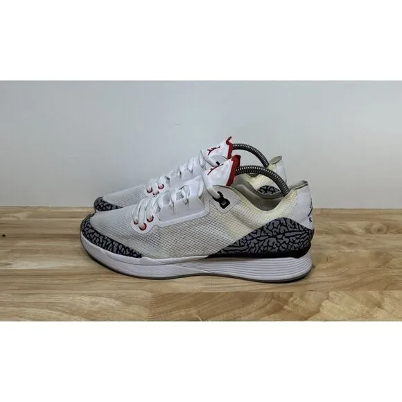 Nike Air Jordan 88 Racer Men’s Size 8.5 White Cement Fire Red Shoes AV1200-100