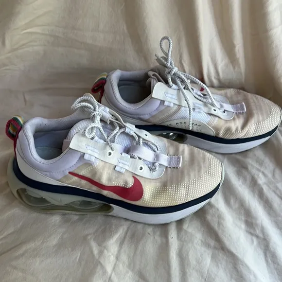 Nike W Air Max 2021 White Gypsy Rose Pink Navy Blue Shoes DC9478-100 Women's 9.5