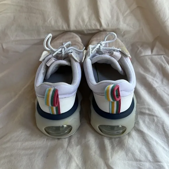 Nike W Air Max 2021 White Gypsy Rose Pink Navy Blue Shoes DC9478-100 Women's 9.5