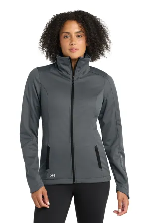 OGIO Women's Crux Soft Shell. LOE720 Gear Grey