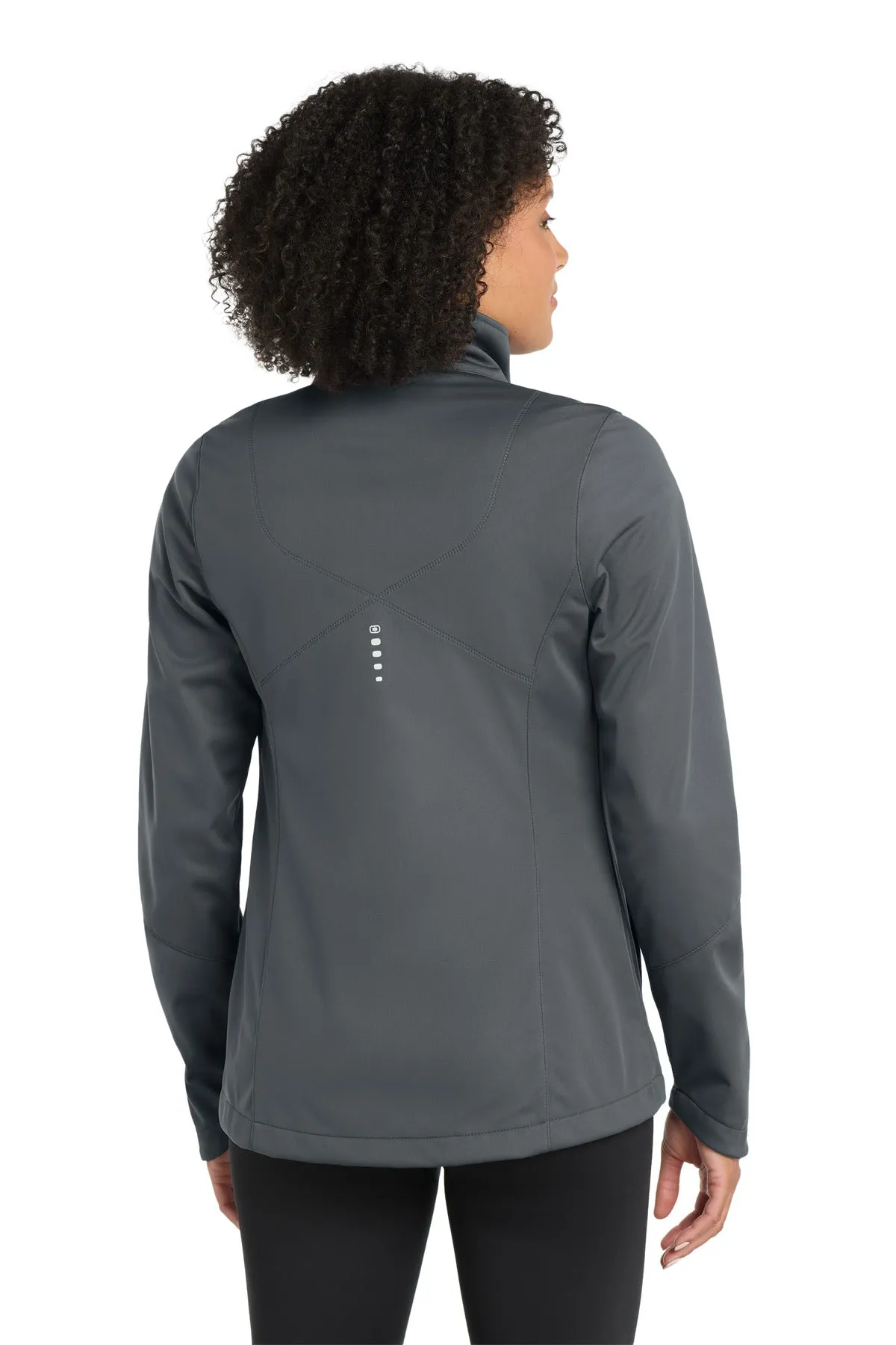 OGIO Women's Crux Soft Shell. LOE720 Gear Grey