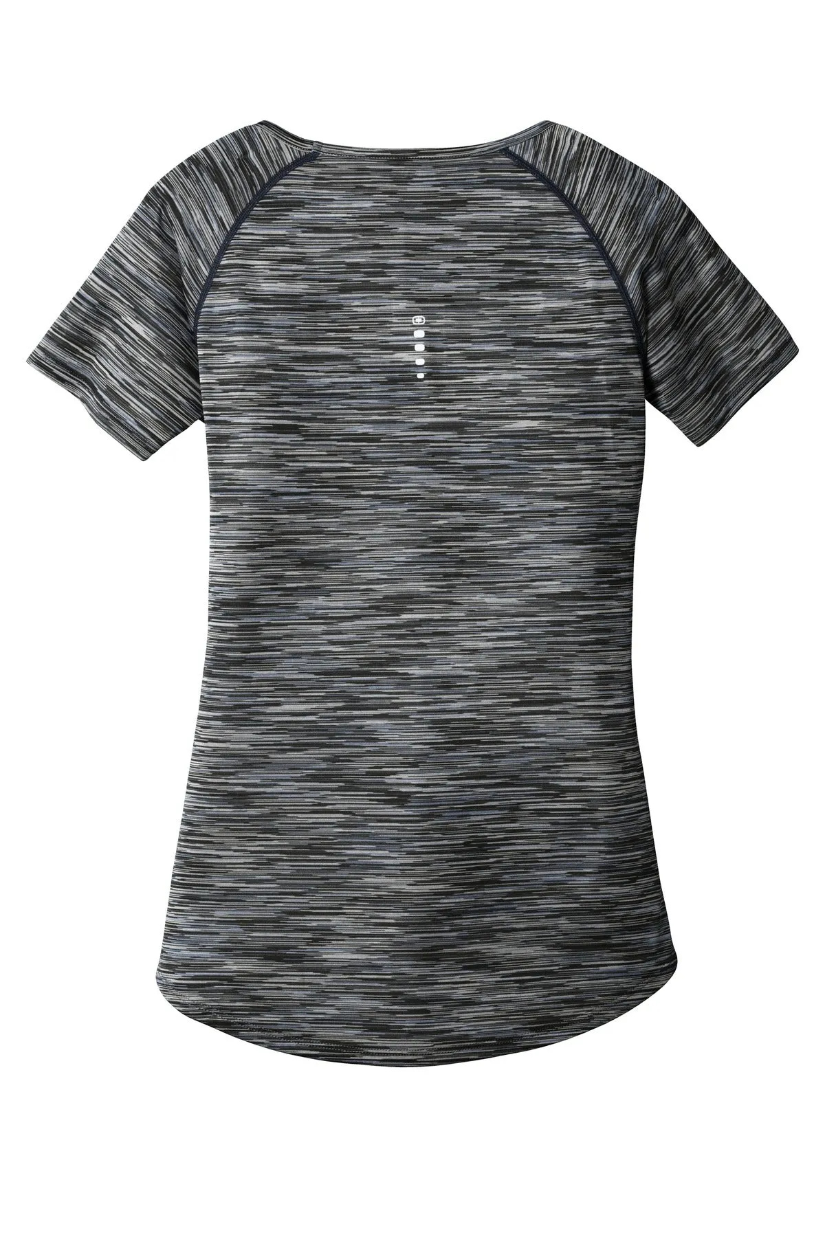 OGIO  Women's Verge Scoop Neck. LOE326 Blacktop Space Dye