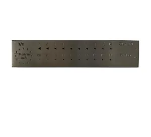 Omo Italy Drawplate SP139 87% TRIANGLE - 3mm x 2.61mm to 1mm x 0.87mm (20 Holes) [EOL]