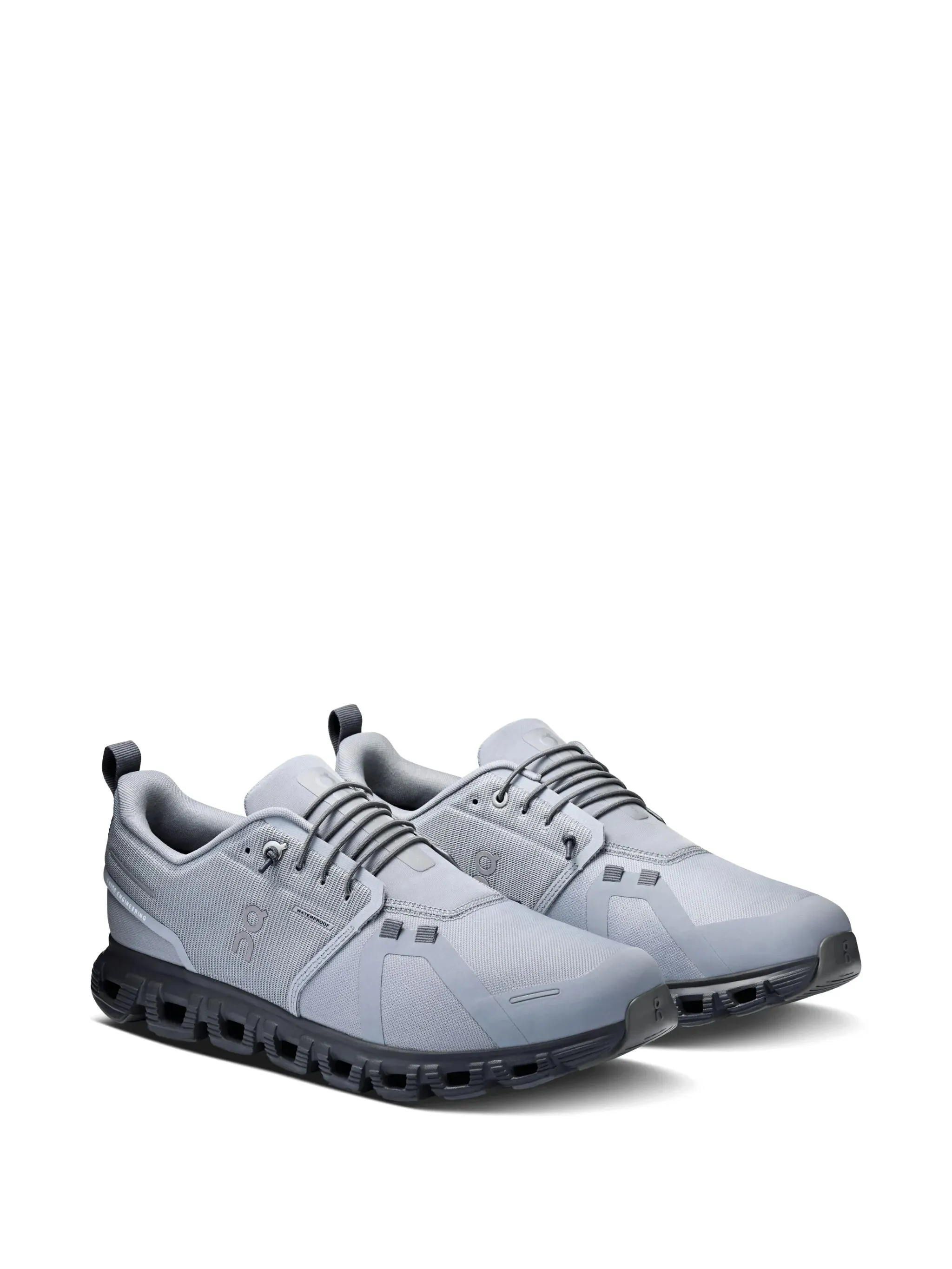 On Running Men's Cloud 6 Waterproof Athletic Shoe - Alloy/Wolf