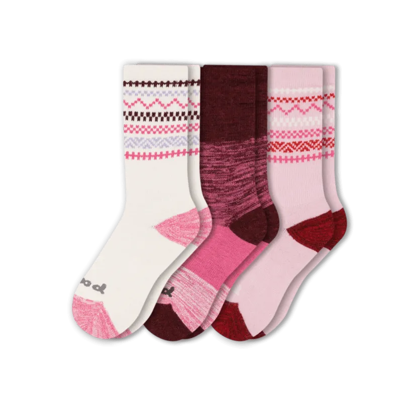 Pacas Womens Alpaca Crew 3-Pack Socks