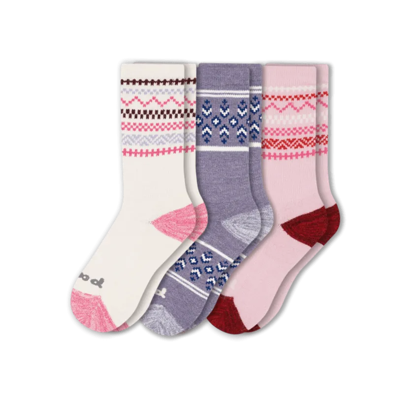 Pacas Womens Alpaca Crew 3-Pack Socks