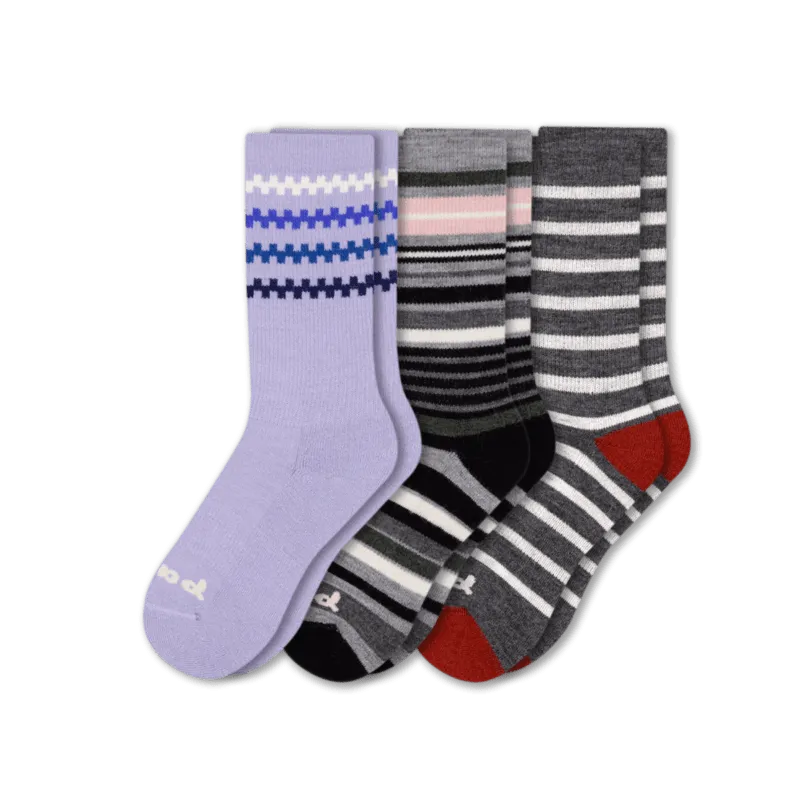Pacas Womens Alpaca Crew 3-Pack Socks