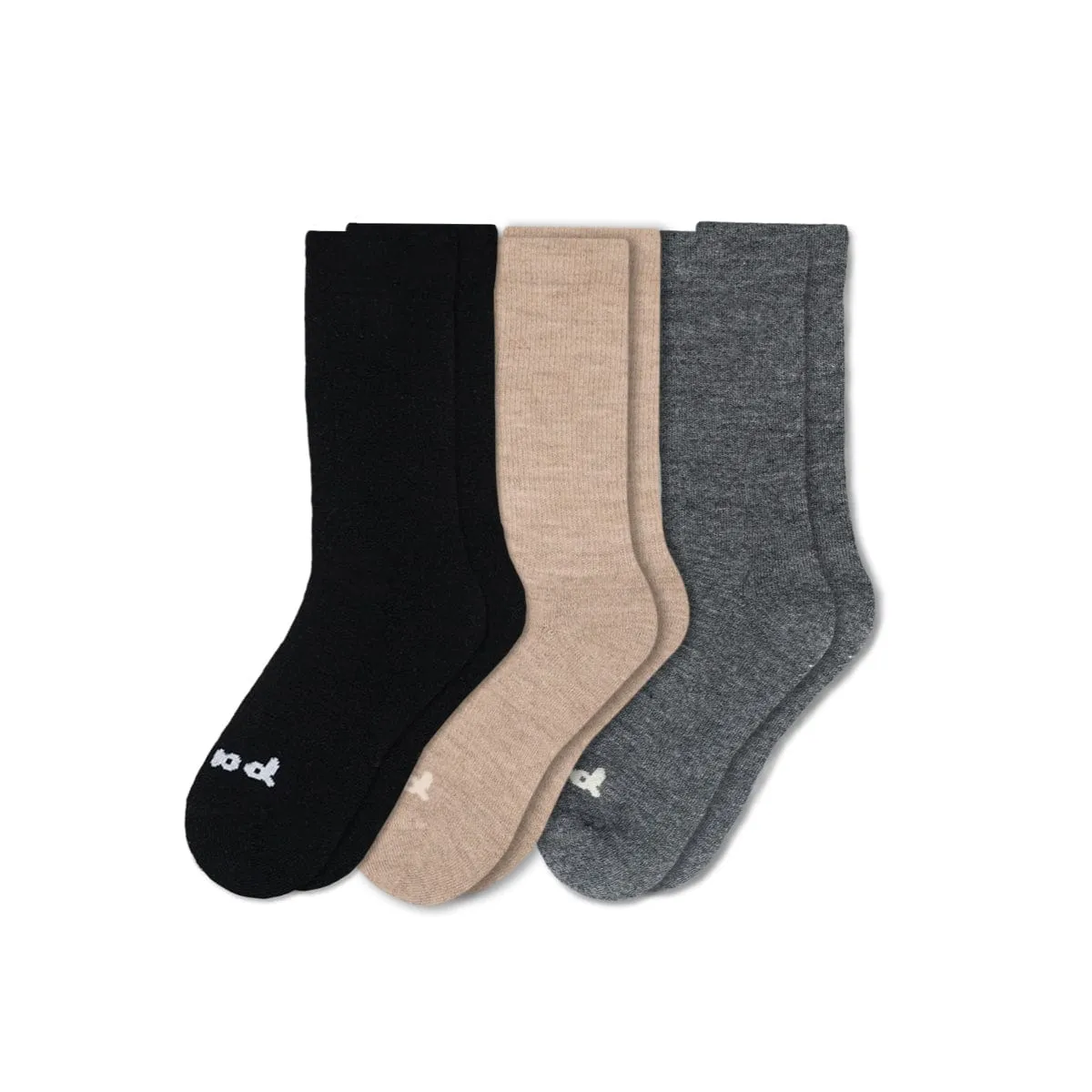 Pacas Womens Alpaca Crew 3-Pack Socks