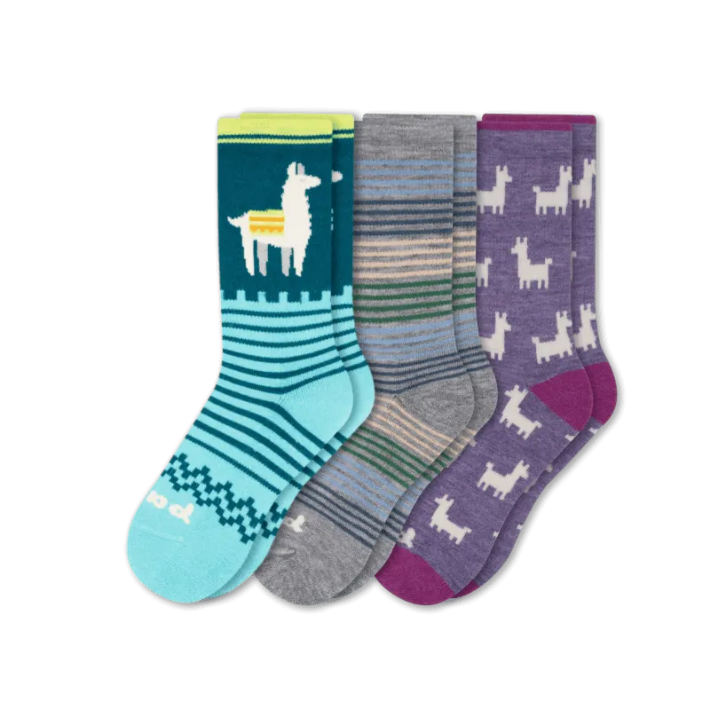 Pacas Womens Alpaca Crew 3-Pack Socks