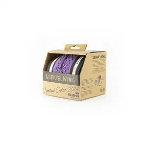 Panaracer GravelKing X1 TLC Clincher Tyre - Purple/Black (Limited Edition)