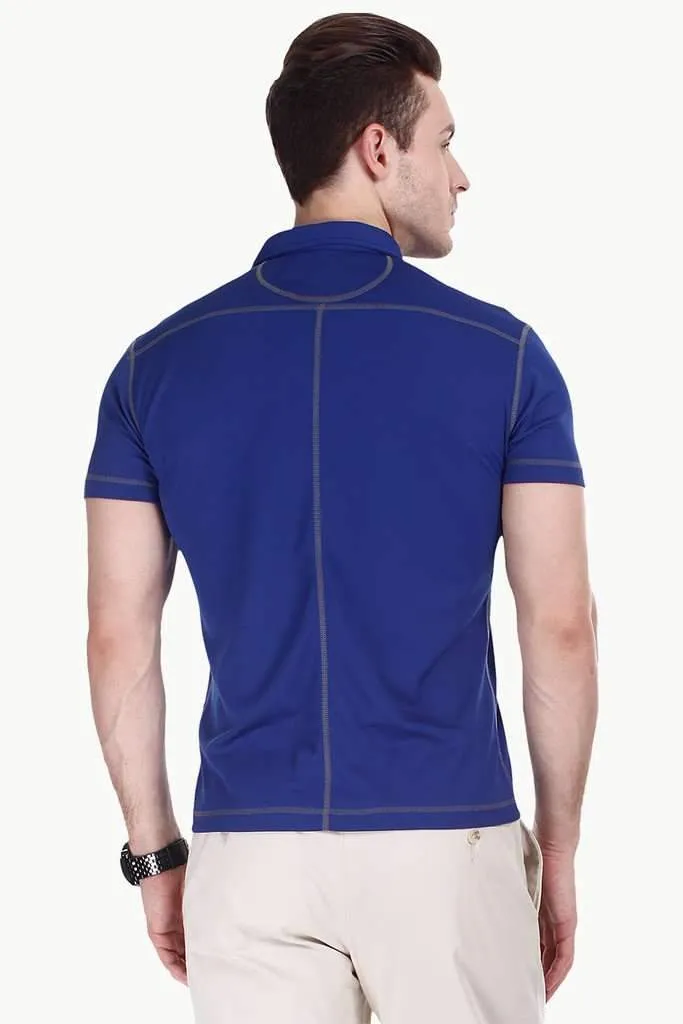 Performance Wear Contrast Placket Polo