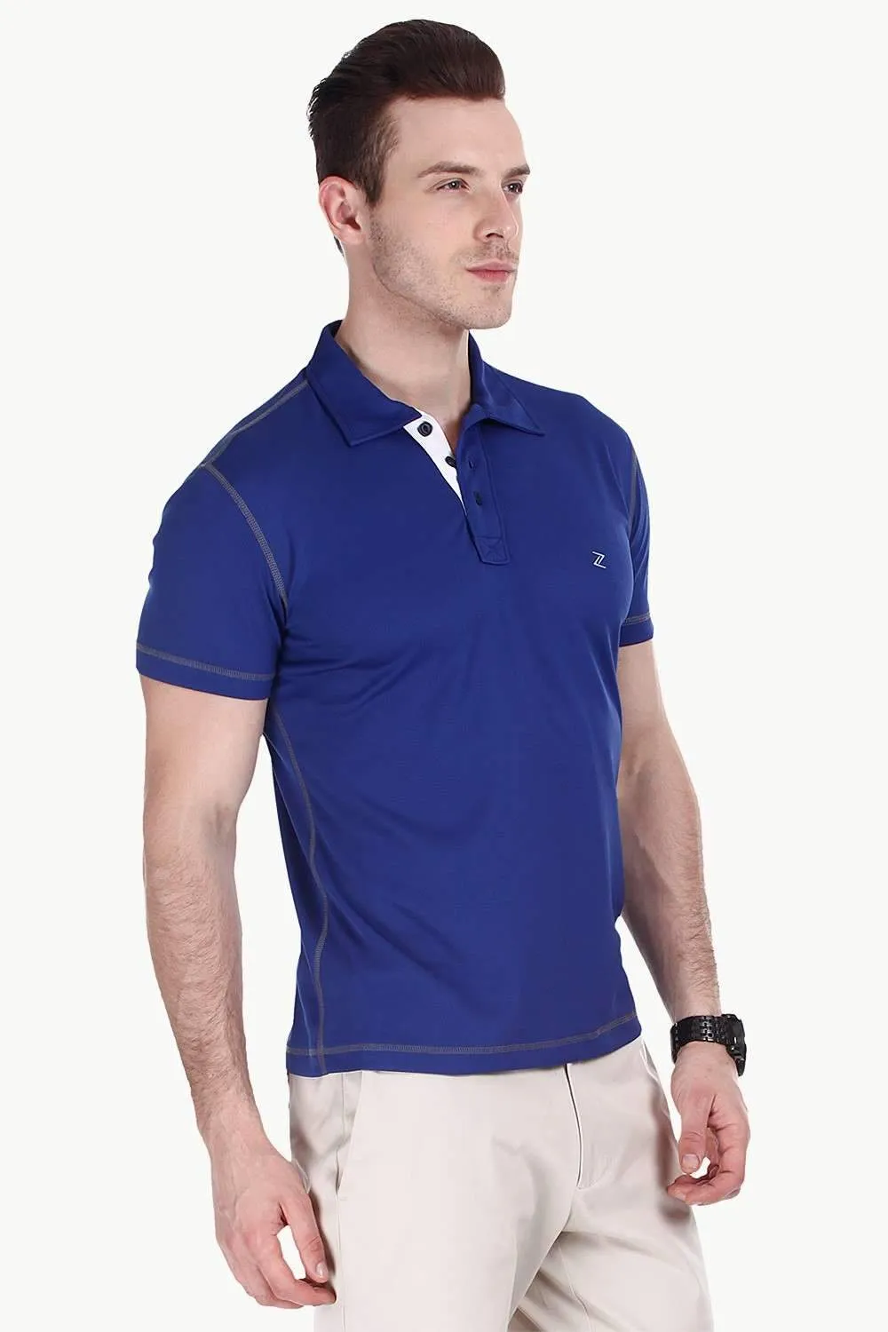 Performance Wear Contrast Placket Polo