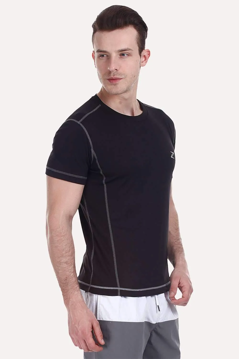 Performance Wear Crew With Stitch Detail