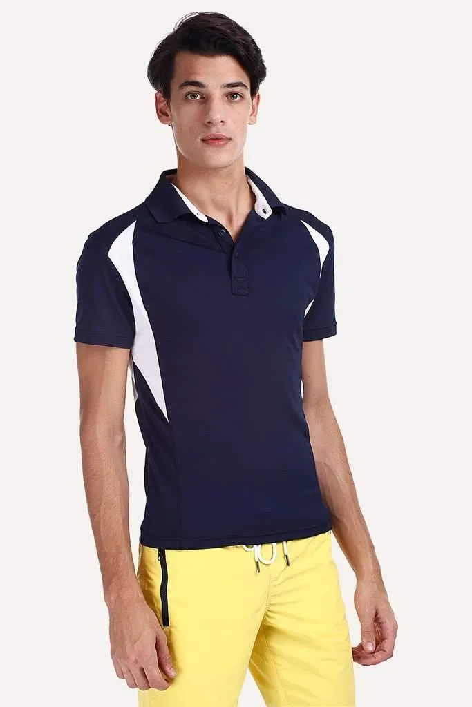 Performance Wear Polo With Contrast Panel