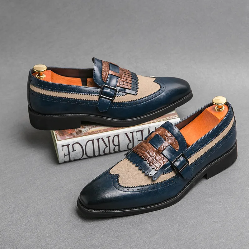 Plus Size Men's Shoes Tassel Trendy Pointed Toe