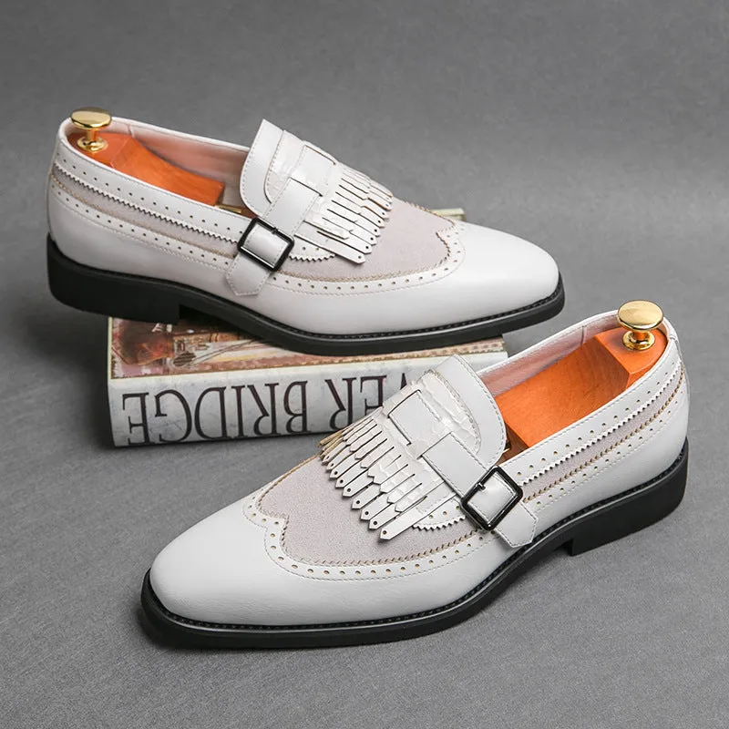 Plus Size Men's Shoes Tassel Trendy Pointed Toe