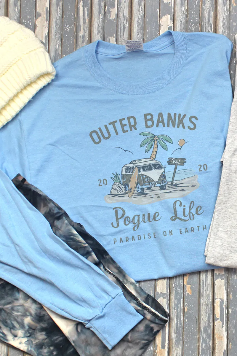 Pogue Life Paradise Unisex Dri-Power Long-Sleeve 50/50 Tee