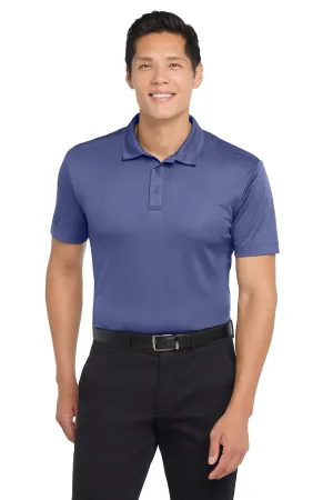 Port Authority  Heathered Silk Touch  Performance Polo. K542 Royal Heather