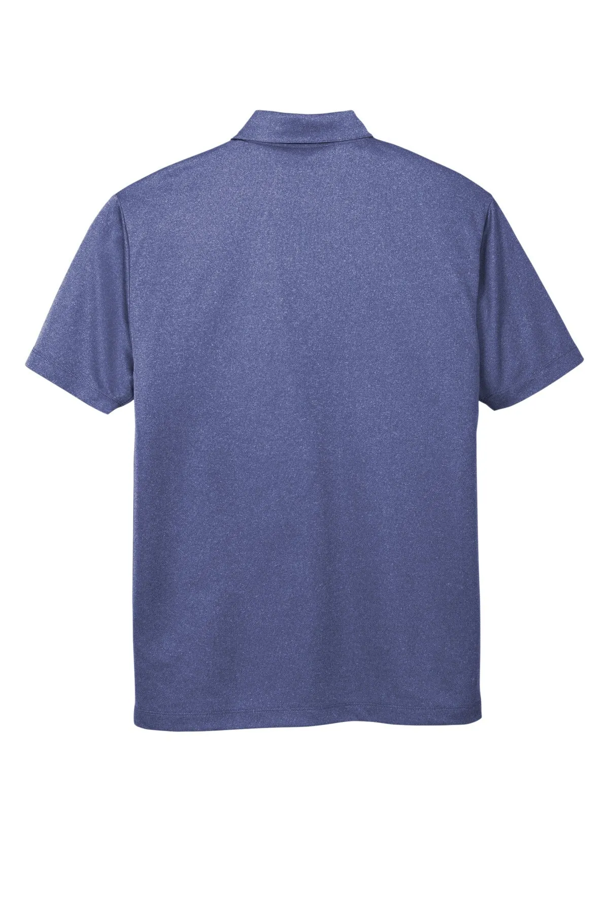 Port Authority  Heathered Silk Touch  Performance Polo. K542 Royal Heather