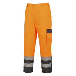 Portwest S686 Hi-Vis Contrast Trousers - Lined