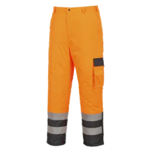Portwest S686 Hi-Vis Contrast Trousers - Lined