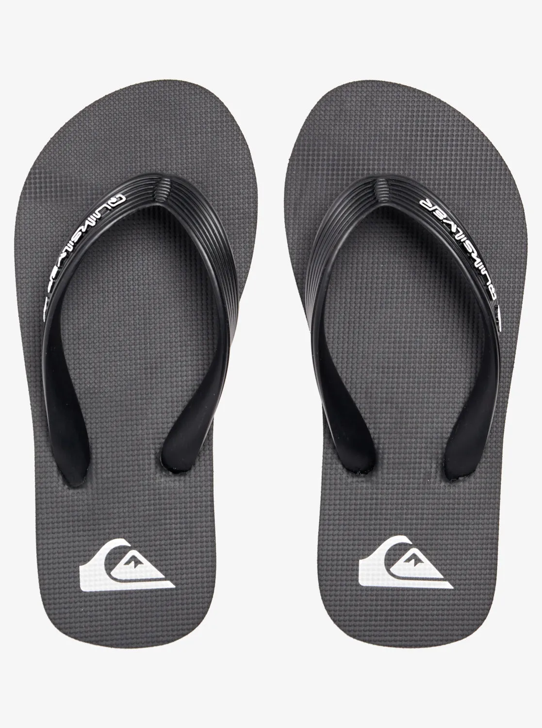 QUIKSILVER MOLOKAI YOUTH BLACK WHITE JANDALS