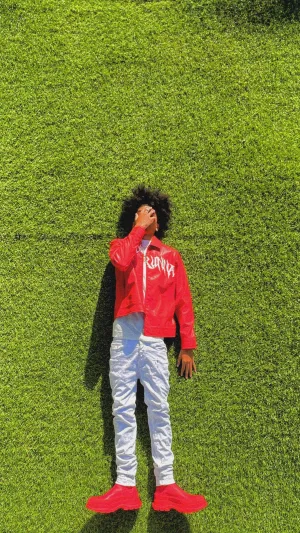 Red/White Leather Jacket
