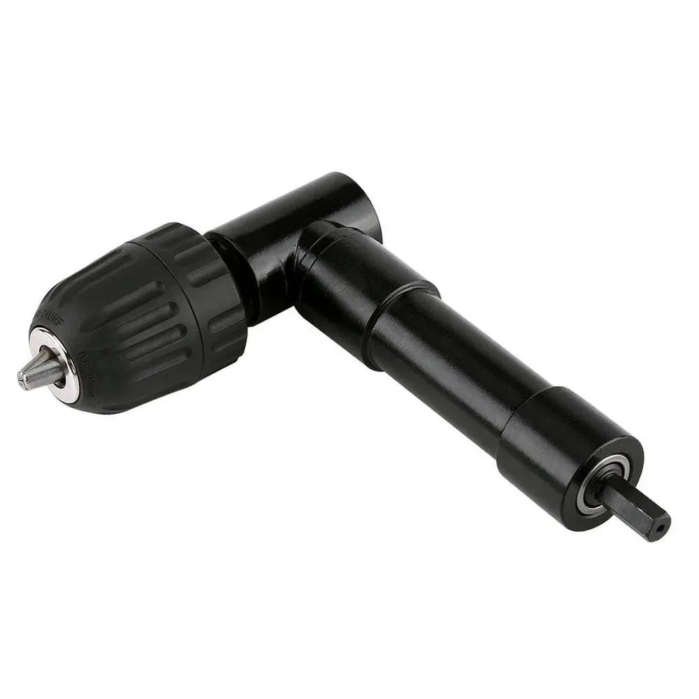 Right Angle Drill Attachment Adapter Aluminium Metal Keyless Chuck - 90° Angled