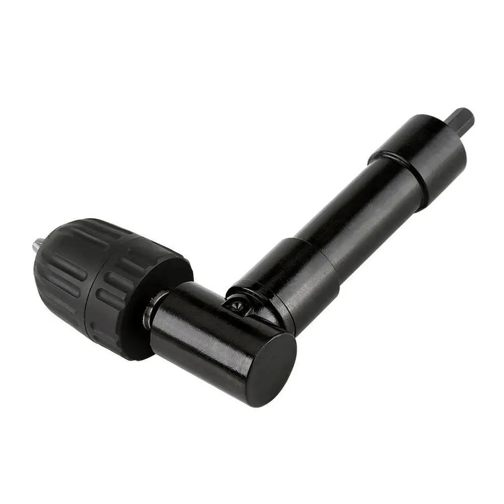 Right Angle Drill Attachment Adapter Aluminium Metal Keyless Chuck - 90° Angled