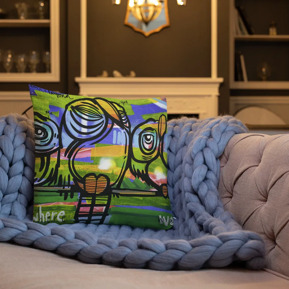 Right Here Where We Belong – Lebo Premium Throw Pillow