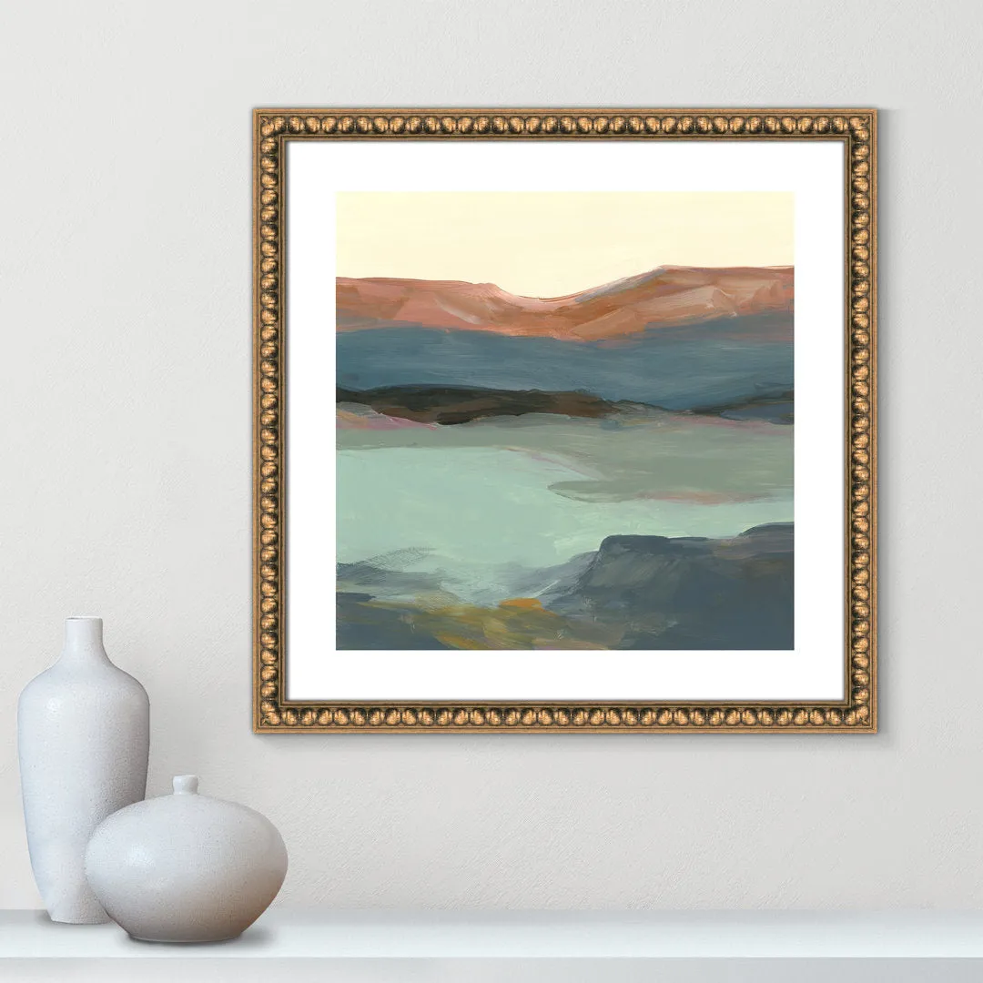 Rolling Bluffs by Carol Robinson - Painting Print Joss & Main Size: 24.75" H x 24.75" W x 1.13" D Format: Gold Bead Framed Paper