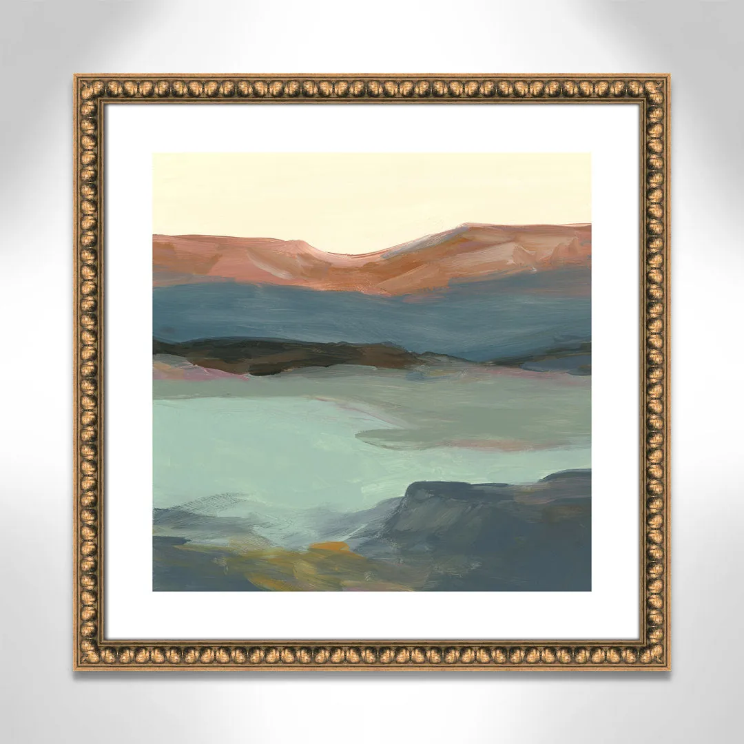 Rolling Bluffs by Carol Robinson - Painting Print Joss & Main Size: 24.75" H x 24.75" W x 1.13" D Format: Gold Bead Framed Paper