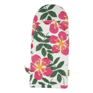 Rosehip Geranium Oven Mitt (single - cotton/linen blend)