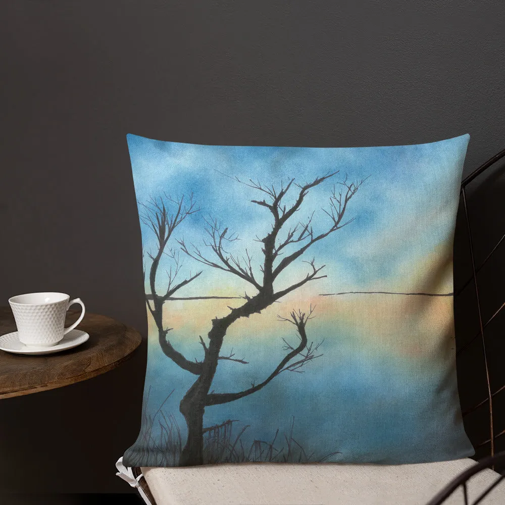 Sand Lake Estuary Premium Decorative Throw Pillow