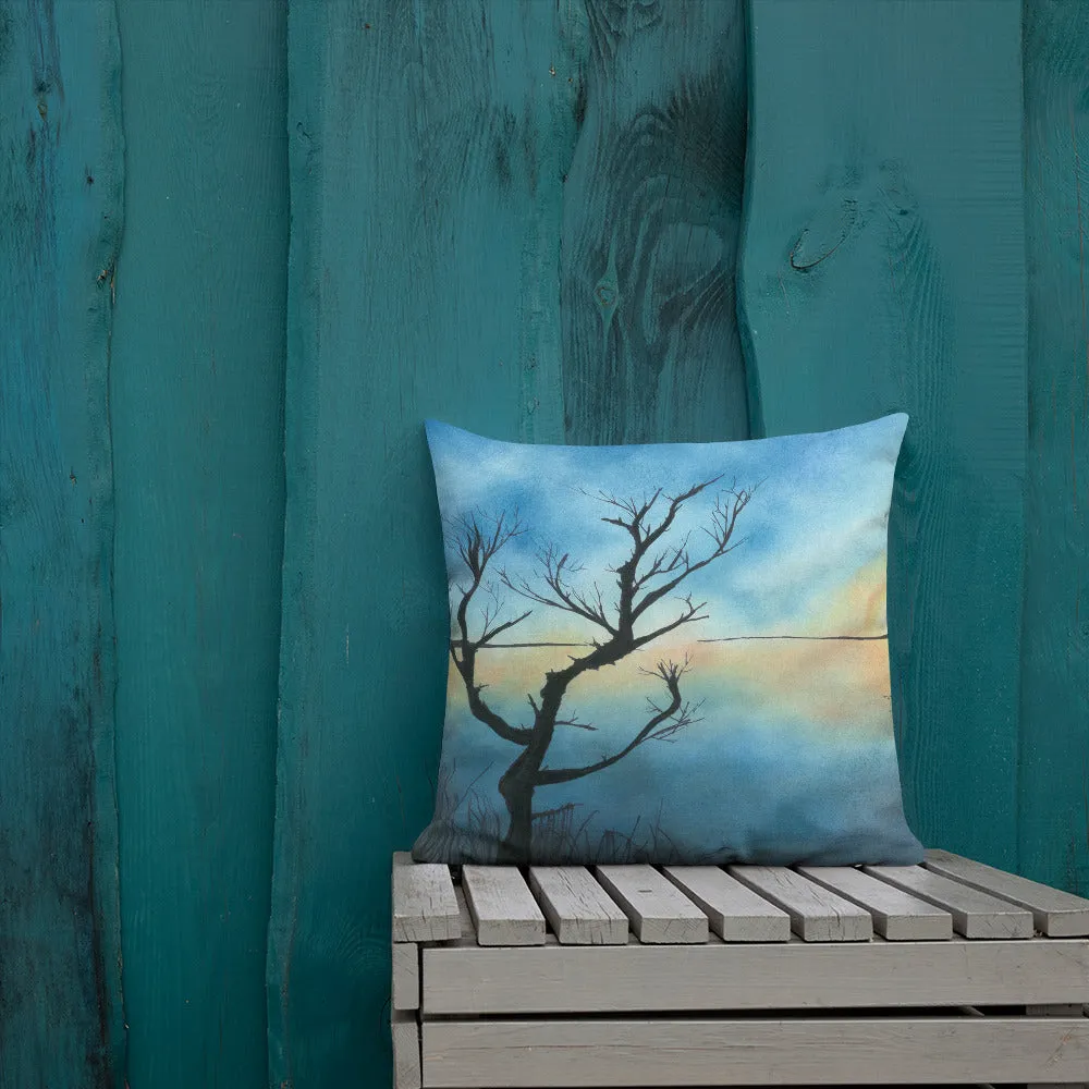 Sand Lake Estuary Premium Decorative Throw Pillow