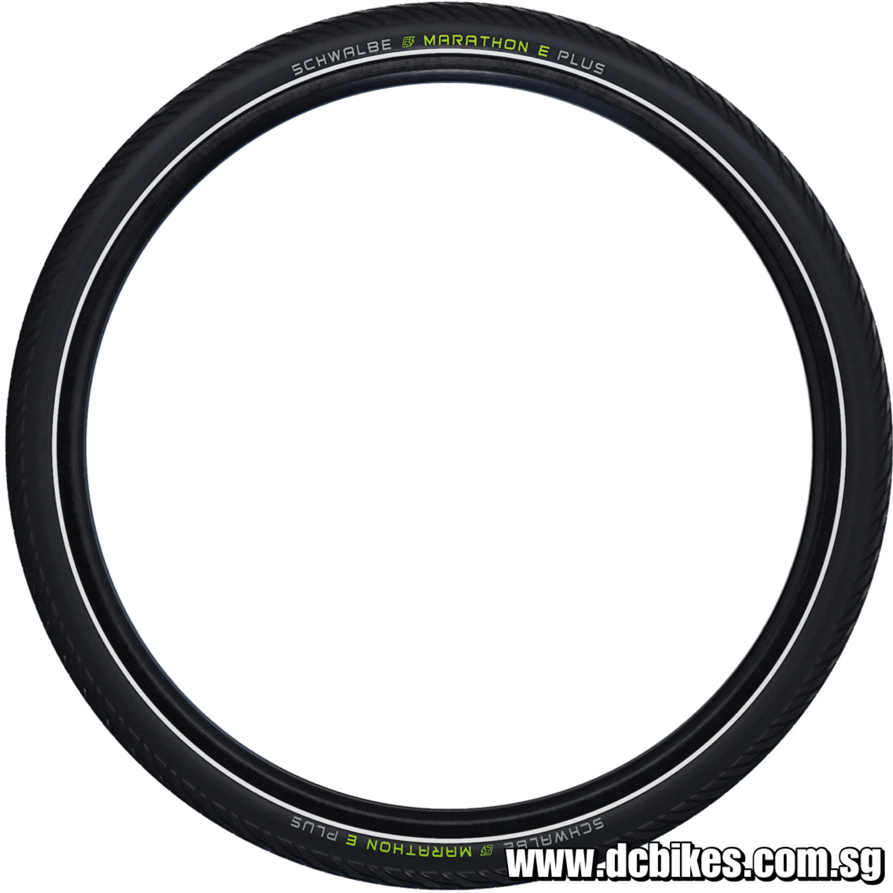 Schwalbe 28 | 29 X 1.75 Marathon E-Plus Wire Bead | Addix E | Smart Dual Guard - 28x1.75" | Black Reflective Bicycle Tyre (1 Tire)