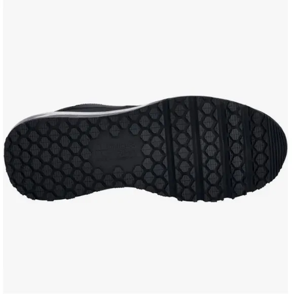 Shoes For Crews Men's Geo Slip ResistantWork Shoes size 10 black lace up